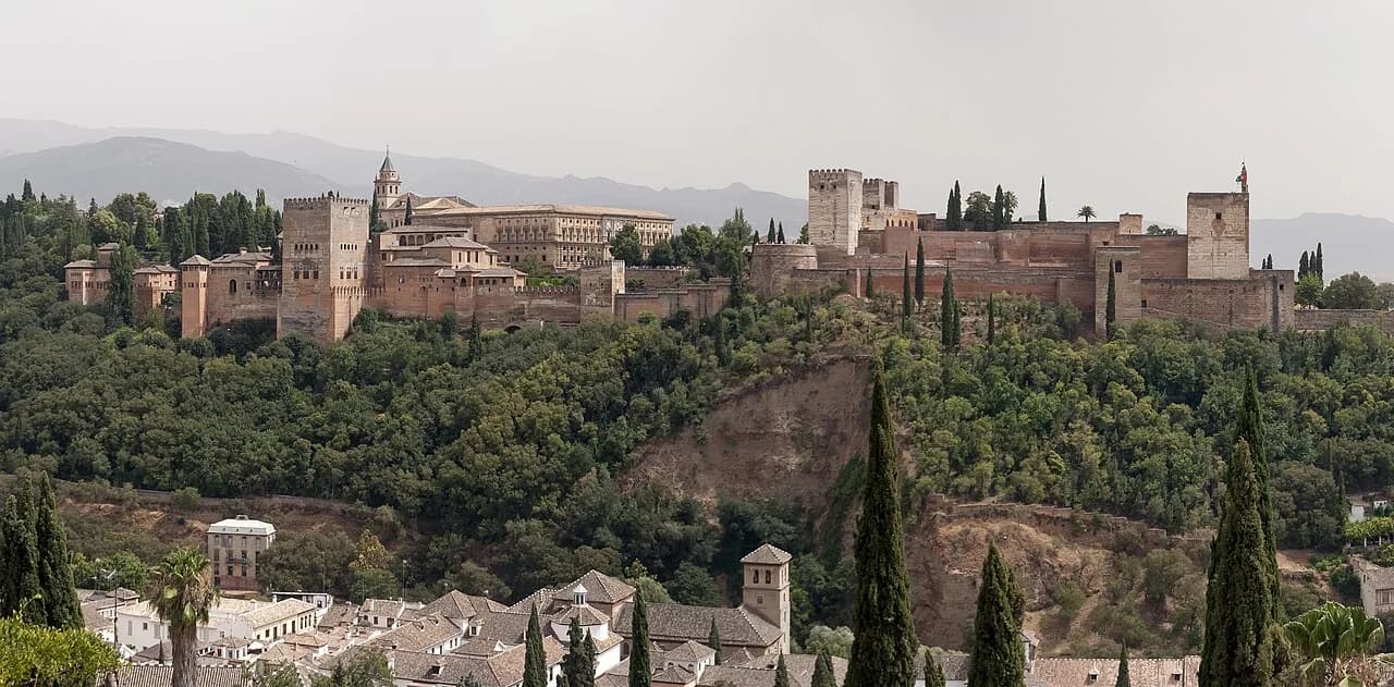 Panorámica de la Alhambra de Granada